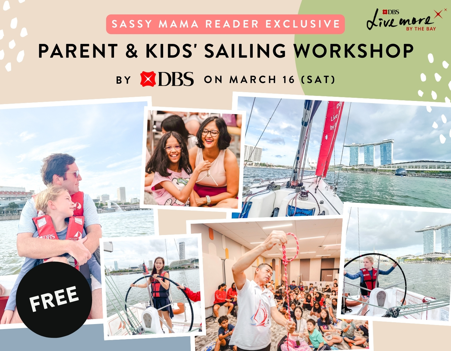 Atelier de voile pour parents et enfants par DBS : GRATUIT pour les lecteurs de Sassy Mama !