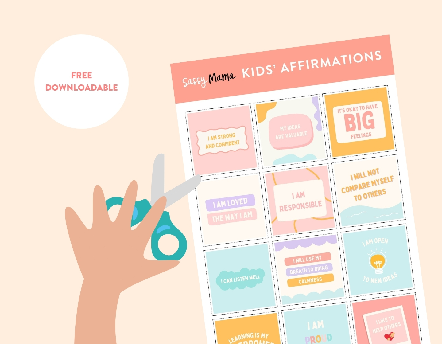 Téléchargeable gratuitement : 12 affirmations puissantes pour les enfants