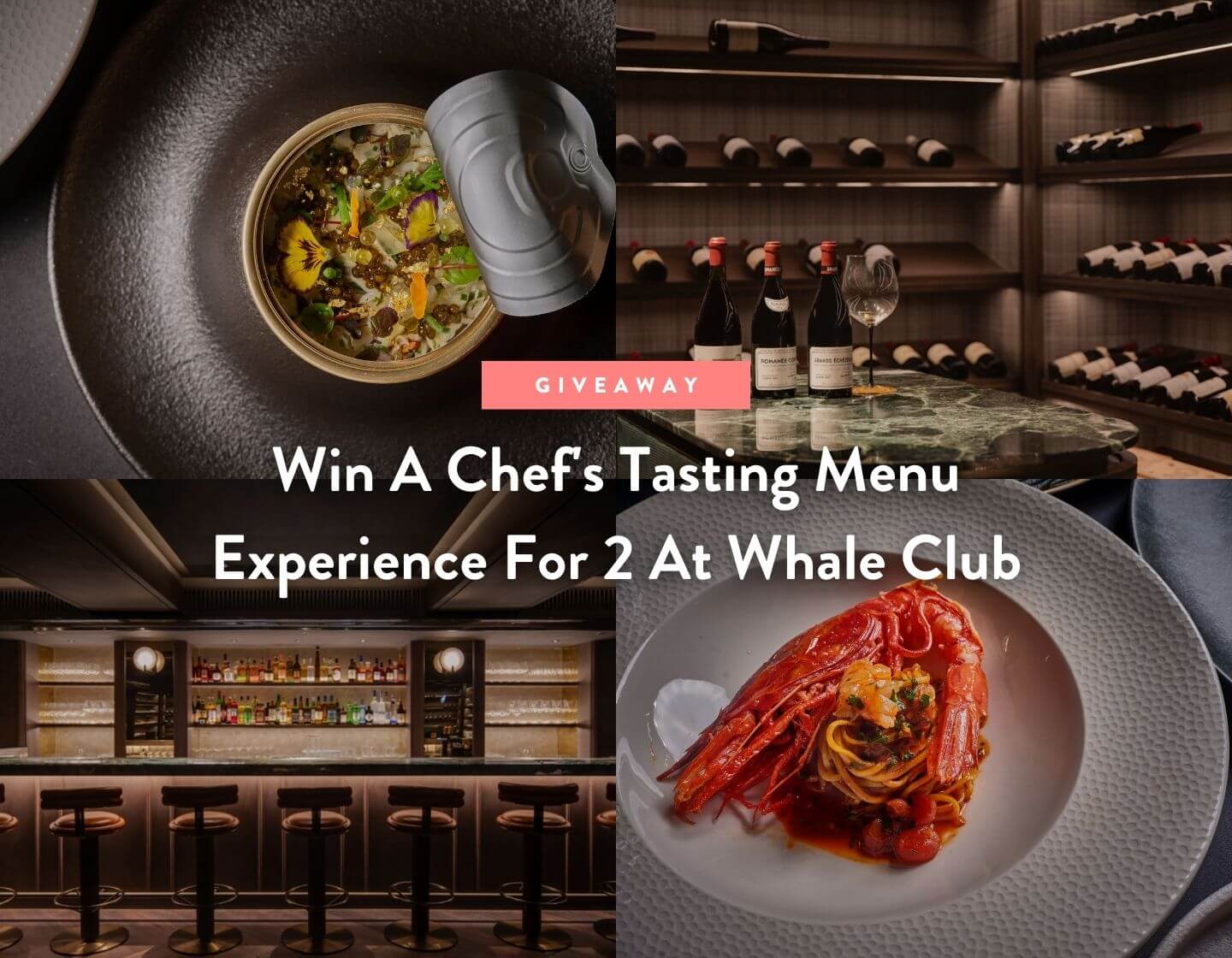 CONCOURS : Expérience de menu dégustation du chef pour 2 au Whale Club