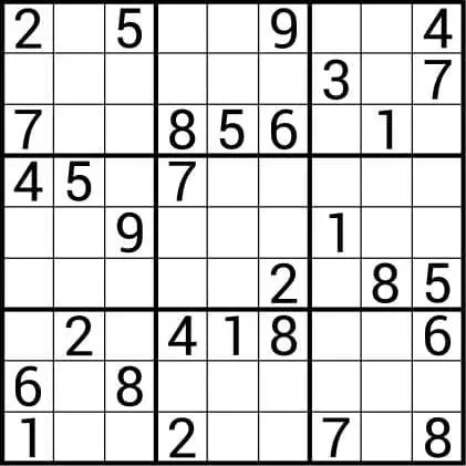 Sudoku : Sudoku Facile