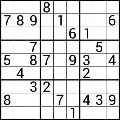 Sudoku : Sudoku Difficile