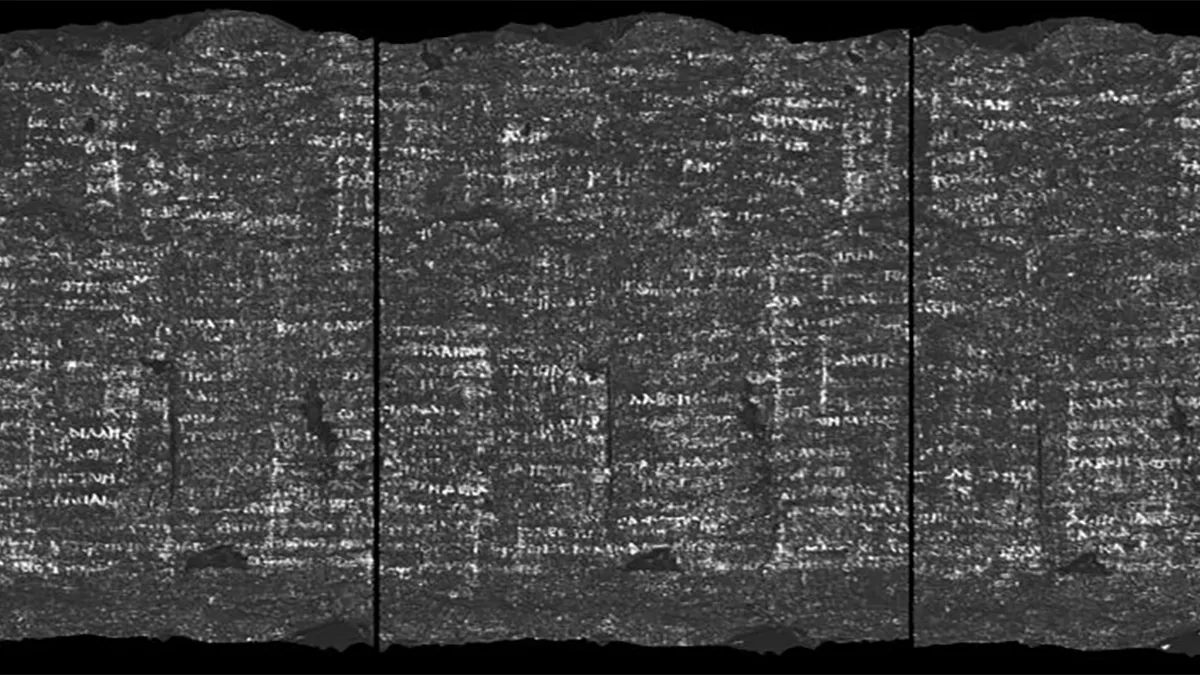 L'IA décoche un mystérieux et ancien rouleau d'Herculanum à Oxford